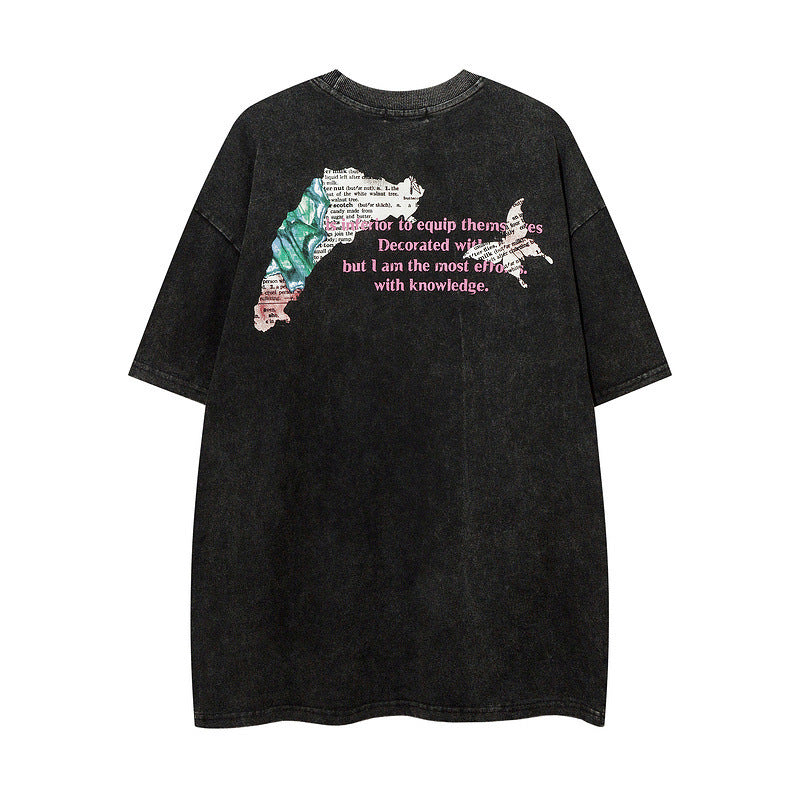 edge print graphic tee