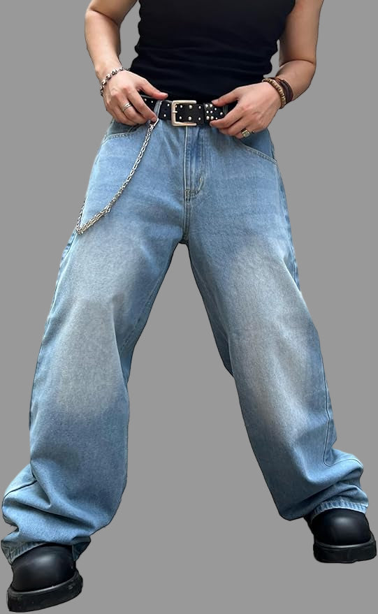 Light Wash Baggy Jeans