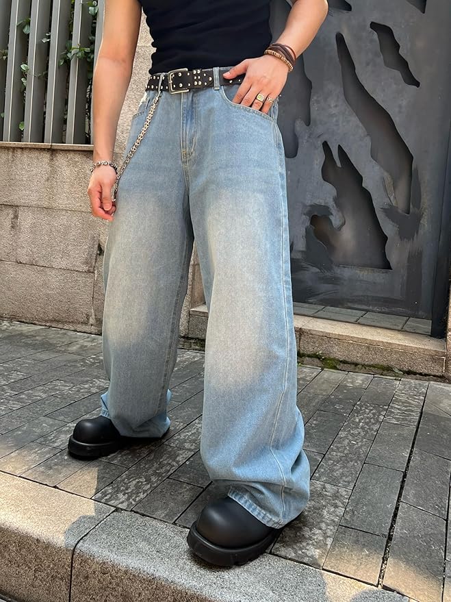 Light Wash Baggy Jeans